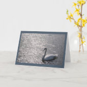 Carte Card Swan 02 (Fleur jaune)