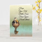 Carte Cardiaque, le canard dans l'étang numérique (Fleur jaune)