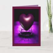 Carte cardiaque violette (Devant)