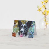 Carte Cardigan Welsh Corgi (Fleur jaune)