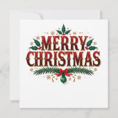 Carte Cardinal Christmas Grey Card (Dos)