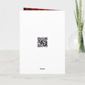 Carte Cardinal d'anniversaire sur une couverture à carre (Dos)