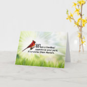 Carte Cardinal dans votre cour (Fleur jaune)