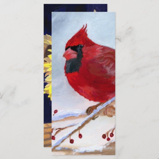 Carte Cardinal de Noël (Devant / Derrière)