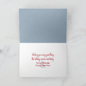 Carte Cardinal de Noël avec des notes musicales (Intérieur)