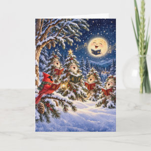 Carte Cardinal de Noël et Chœur de l'Arbre d'Hiver