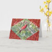 Carte Cardinal et treillis BD 71-z (Fleur jaune)