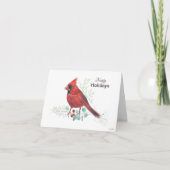 Carte Cardinal Happy Holidays Card (Devant)