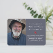 Carte Cardinal photo Memorial Card 2 (Debout devant)