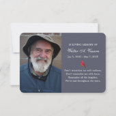 Carte Cardinal photo Memorial Card 2 (Devant)