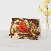 Carte Cardinal pour la Fête des mères (Fleur jaune)