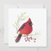 Carte Cardinal Red Bird Art (Devant)
