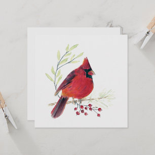 Carte Cardinal Red Bird Art