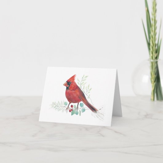 Carte Cardinal Red Northern Peinture (Devant)