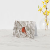 Carte Cardinal rouge (cartes de note) (Fleur jaune)