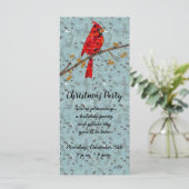 Carte Cardinal rouge, l'oiseau de Noël (Debout devant)