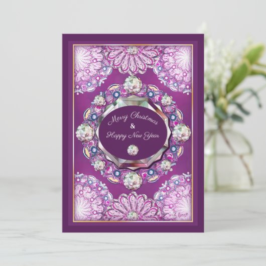 Carte Cardinal rouge Rosace (Debout devant)