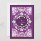 Carte Cardinal rouge Rosace (Devant)