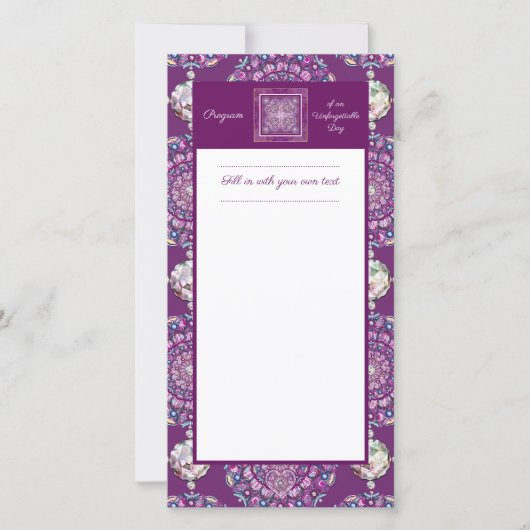 Carte Cardinal rouge Rosace (Devant)