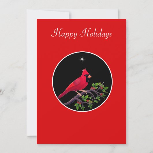 Carte Cardinal sur les Fêtes Noires et Rouges (Devant)