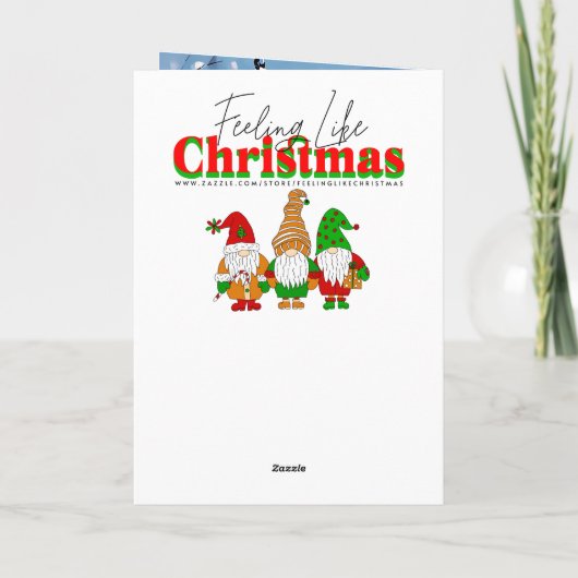 Carte Cardinal Themed Personalized Christmas (Dos)