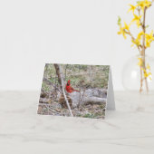 Carte Cardinal vibrant (Fleur jaune)