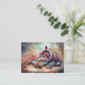 Carte cardinale de débordement d'art (Debout devant)