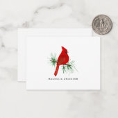 Carte Cardinale Rouge personnalisée (Devant/Arrière en situation)