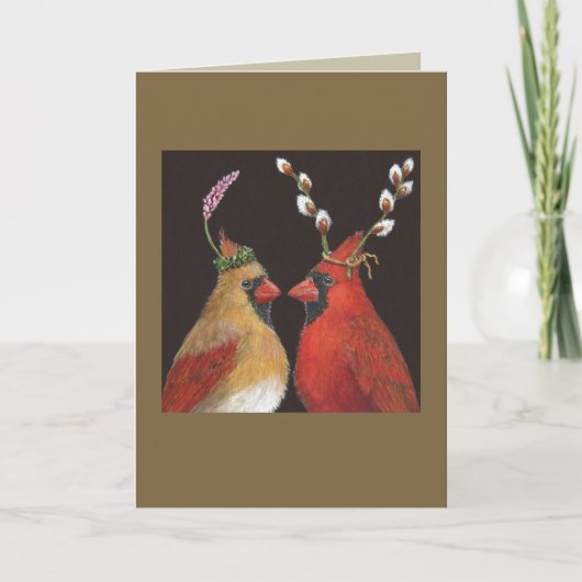 Carte Cardinaux du printemps (Devant)