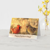 Carte Cardinaux en Fête des pères d'automne (Fleur jaune)