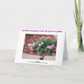 Carte Cards&Letters diffusent des messages du coeur (Dos)