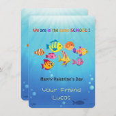 Carte Cards Saint Valentin pour enfants (Devant / Derrière)