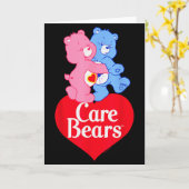 Carte Care Bears Love-a-lot Bear & Grumpy Valentine  (Fleur jaune)