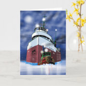 Carte Cargo navideño y remolcador (Fleur jaune)