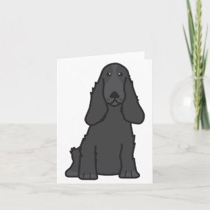 Carte Caricature anglaise Cocker Spaniel Chien