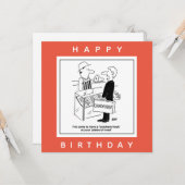 Carte Caricature Boucher & Chiropodiste Cockney Slang (Devant/Arrière en situation)