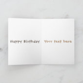 Carte Caricature de caille californienne joli (Intérieur)