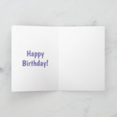 Carte Caricature de cheval de trait de Cute Clydesdale (Intérieur)