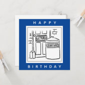 Carte Caricature de courrier indésirable et de poubelle (Devant/Arrière en situation)