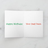 Carte Caricature de cupcake joyeux (Intérieur)