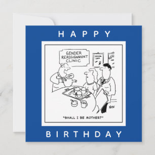 Carte Caricature de la clinique de réaffectation des sex