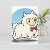 Carte Caricature de Noël Lama (Debout devant)