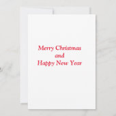 Carte Caricature de Noël Lama (Dos)