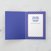 Carte Caricature de requins rouges pour le 3e anniversai (Intérieur)