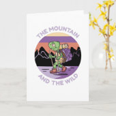 Carte Caricature de tortue dessin animal (Fleur jaune)