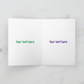 Carte Caricature drôle mignonne d'araignée (Intérieur)