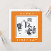 Carte Caricature du Collège de formation des enseignants (Devant/Arrière en situation)