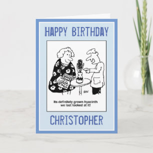 Carte Caricature du Plante Hyacinth House