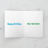 Carte Caricature en carton de lait joyeux (Intérieur)