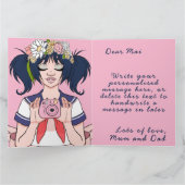 Carte Caricature fille mignonne Selfie Caméra fille Anni (Intérieur)